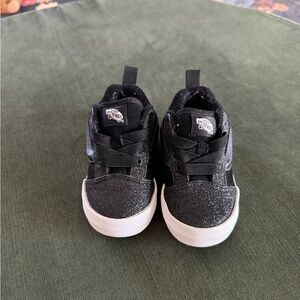 Vans Toddler Black Glitter Sneakers Size Toddler 6